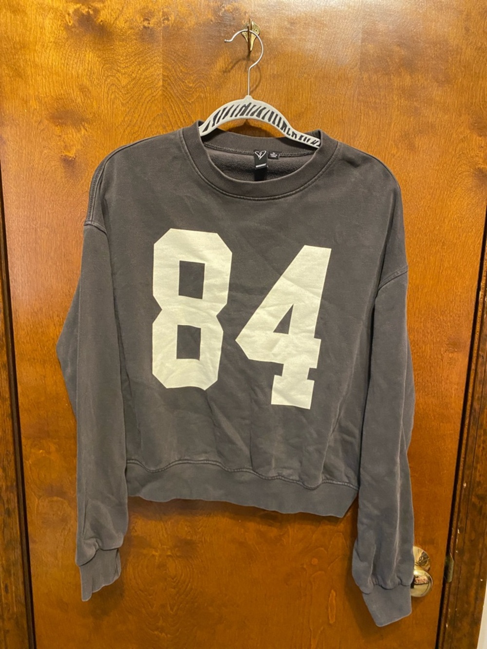Windsor Washed Black 84 Graphic Crewneck Sweatshirt